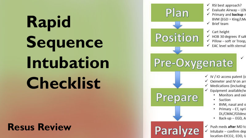 rapid sequence intubation process
