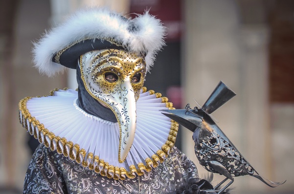 Venetian Carnival Mask Plague Doctor