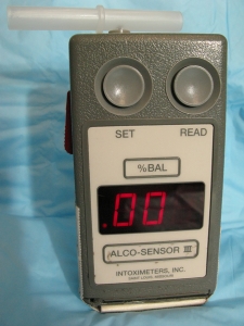 Breathalyzer with no alcohol detected